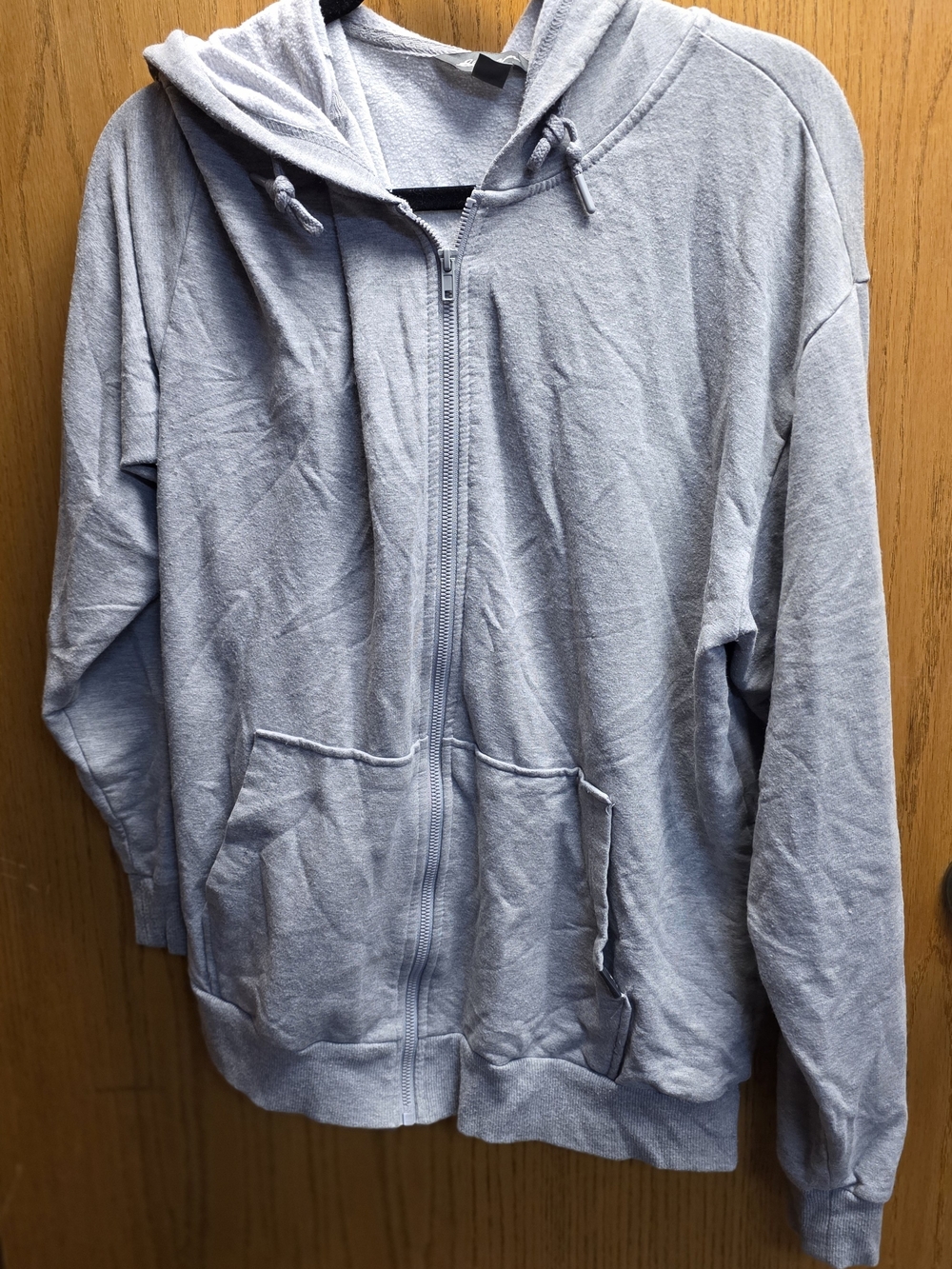 Eddie Bauer Light Gray Men's Zip-Up Hoodie Sweater